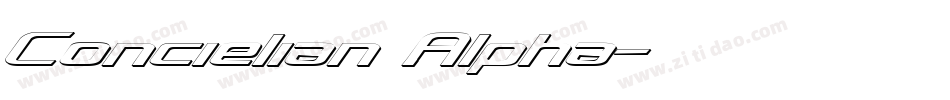 Concielian Alpha字体转换